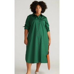 NWT Universal Standard Odeon Stretch Poplin Shirtdresssz M (US 18-20)